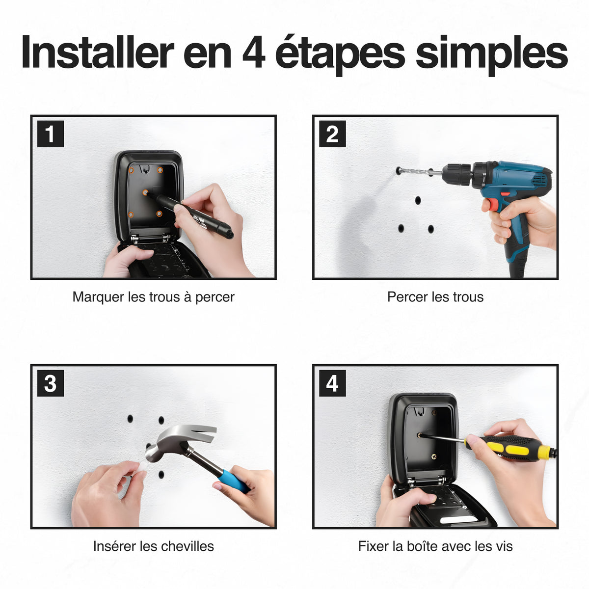 Boîte à Clés Extérieure à Code 12 Chiffres – LDS®