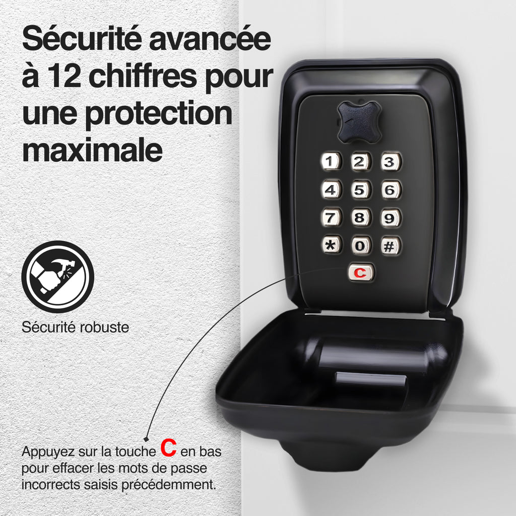 Boîte à Clés Extérieure à Code 12 Chiffres – LDS®